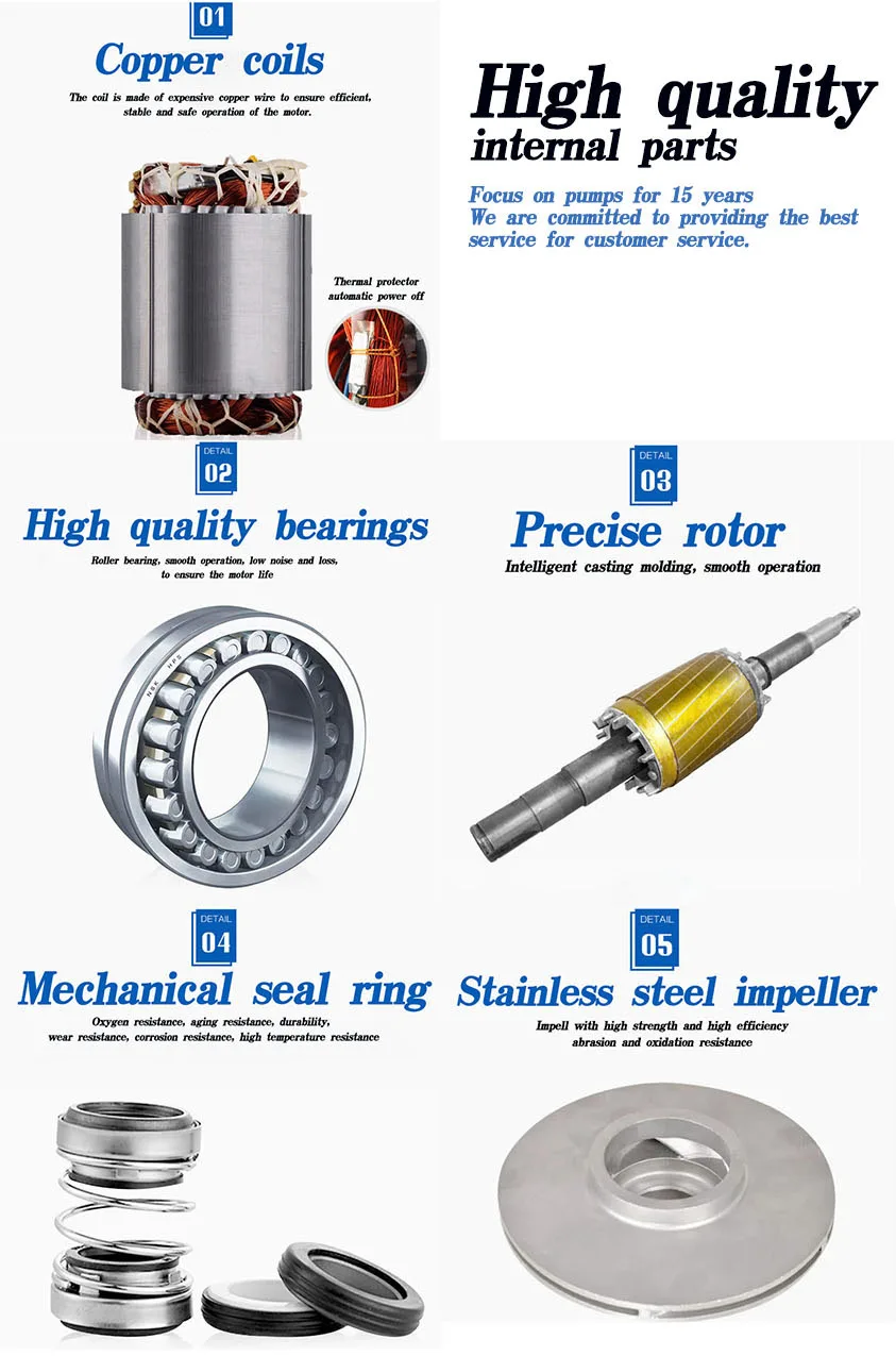 Factory direct sales high efficiency and energy saving High pressure cast iron horizontal multistage centrifugal pump