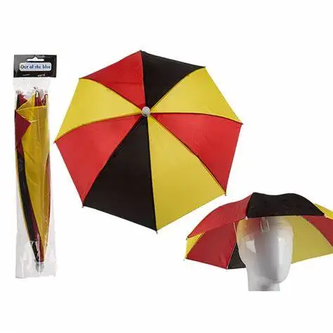 Promotional customized colorful mini small foldable rain sun head umbrella compact custom logo printed umbrella hat