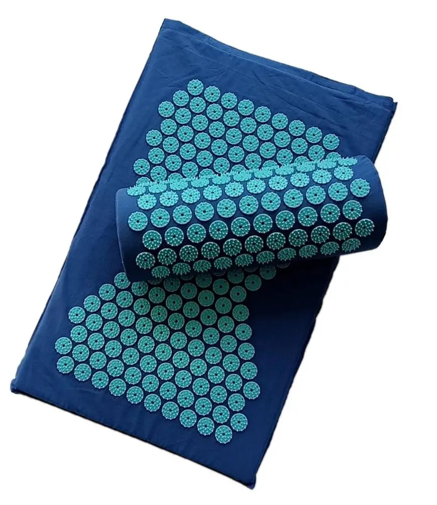 Hot sale car chair bed human acupuncture therapy pain relief device cervical spine muscle relaxation massage mat and pillow set