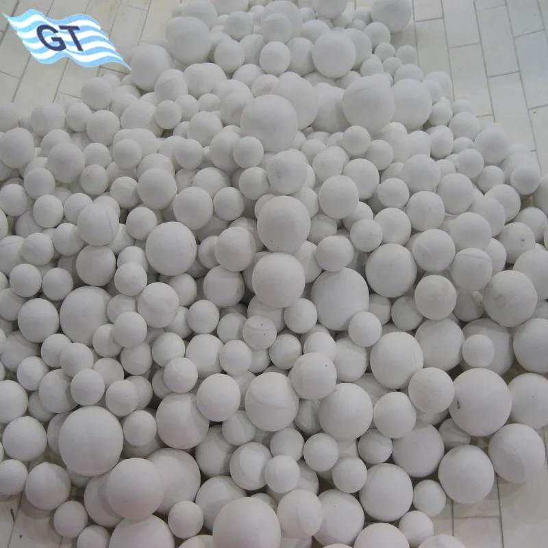 High alumina content ceramic ball for chemical industry