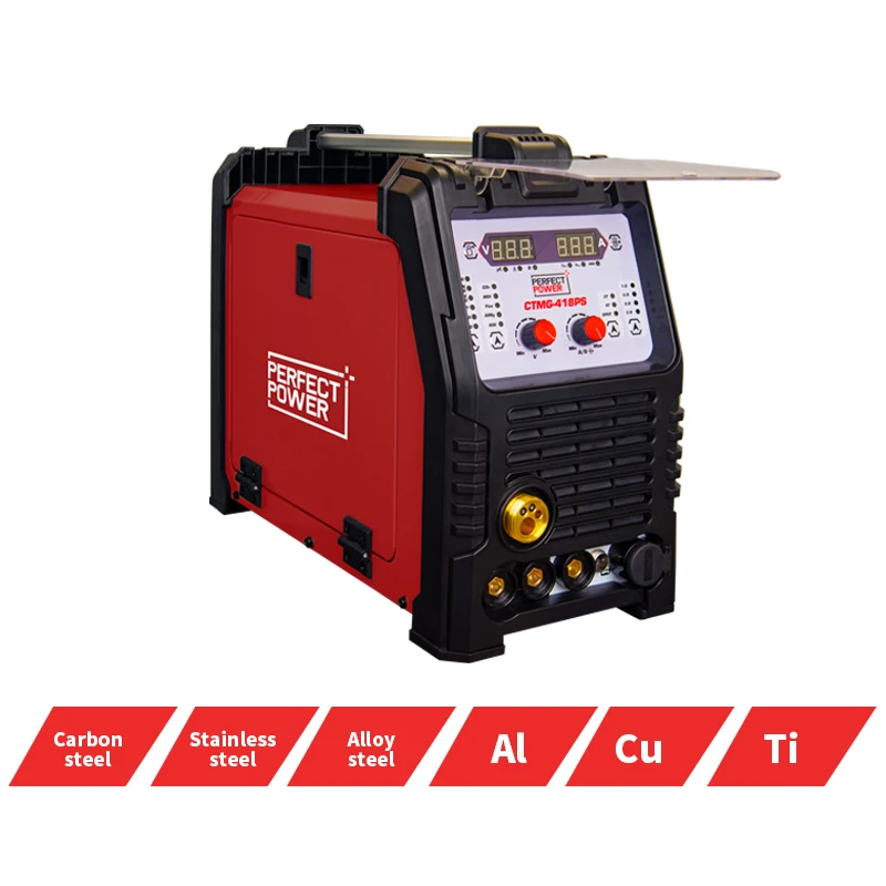 Портативный 6 в 1 сварочный аппарат CTM-418PS ln комбо плазменный резак машина TIG MIG/MAG MMA Flux Cored