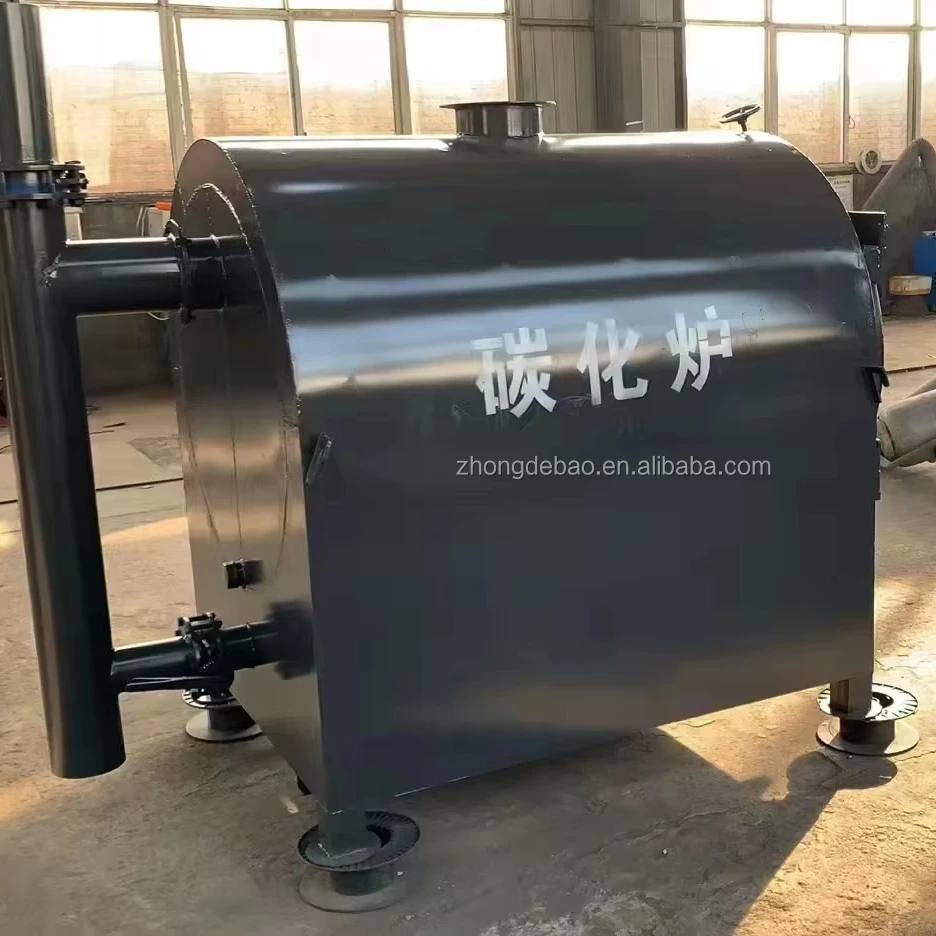 horizontal carbonization furnace sawdust carbonization making machine Activated charcoal making machine