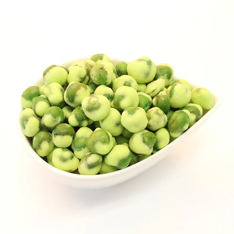 Good Tasty Chinese High Protein Daily Snack Food Healthy Yellow Wasabi Marrowfat Green Peas