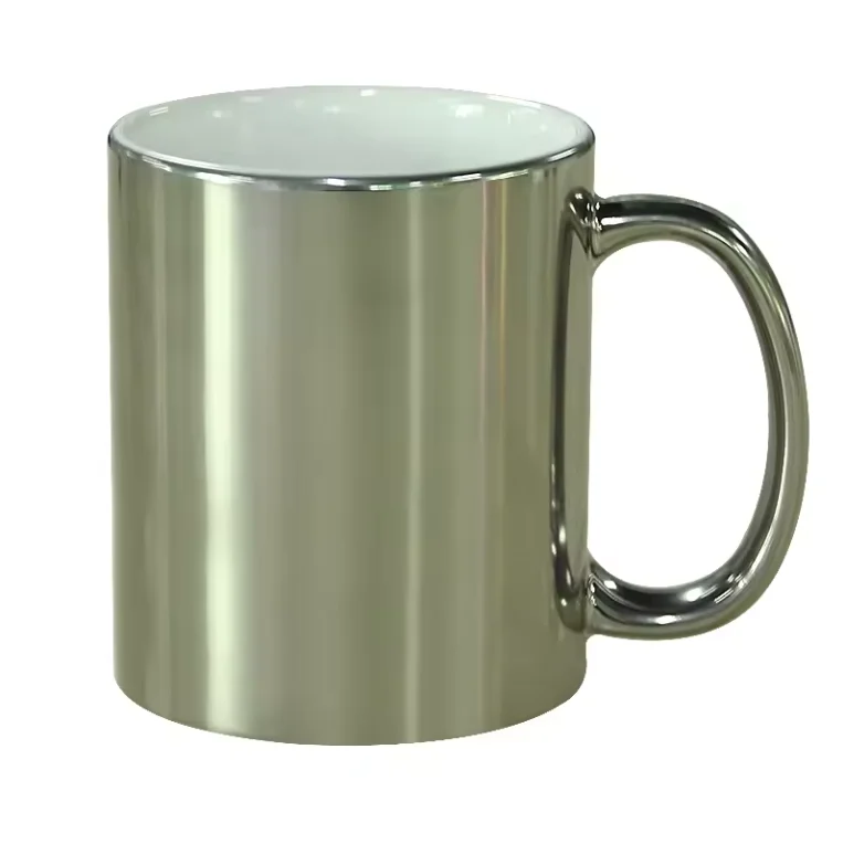 MIDA Sublimation Electroplated Ceramic Metallic Color Mugs Coated Factory Directly Sale with High Quality