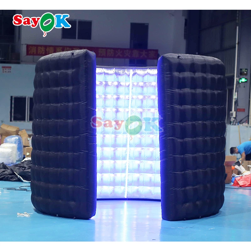 Portable Inflatable 360 Photo Booth Enclosure Backdrop Wholesale Inflatable Led 360 Photo Booth For Wedding Party