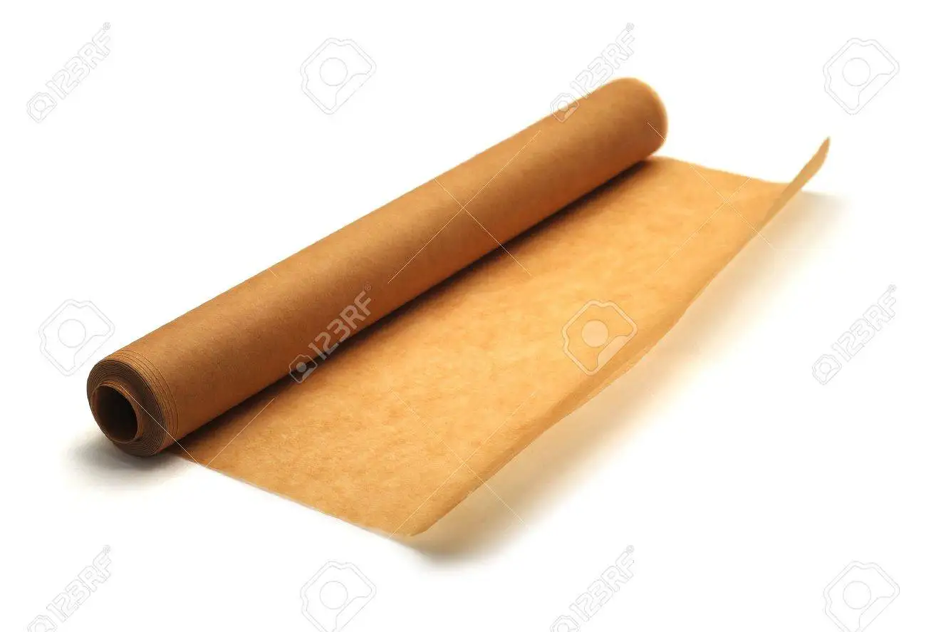 High quality unbleached brown silicon non stick Parchment Baking Paper