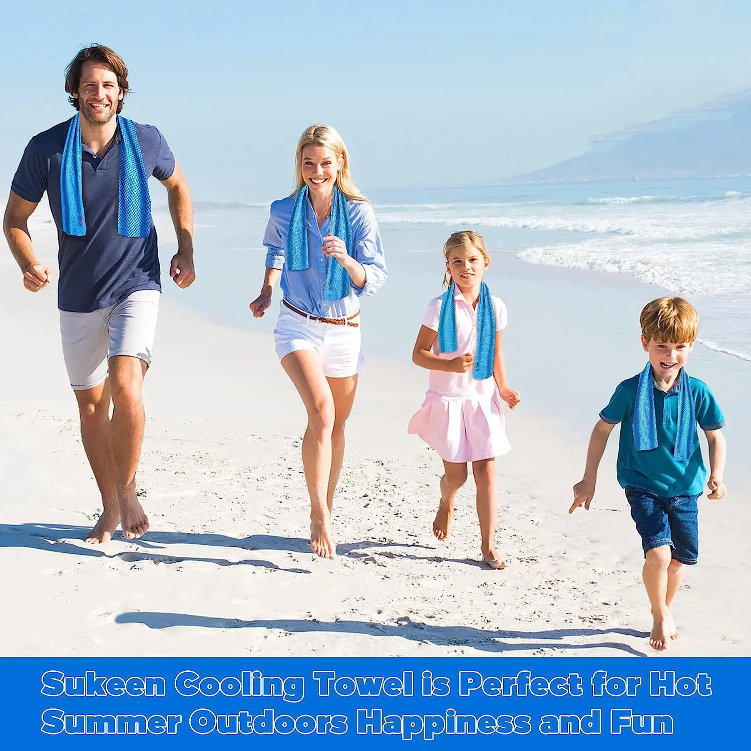 Cooling Towel, Soft Breathable Chilly Towel, Microfiber Towel for Yoga, Sport, Gym, Workout