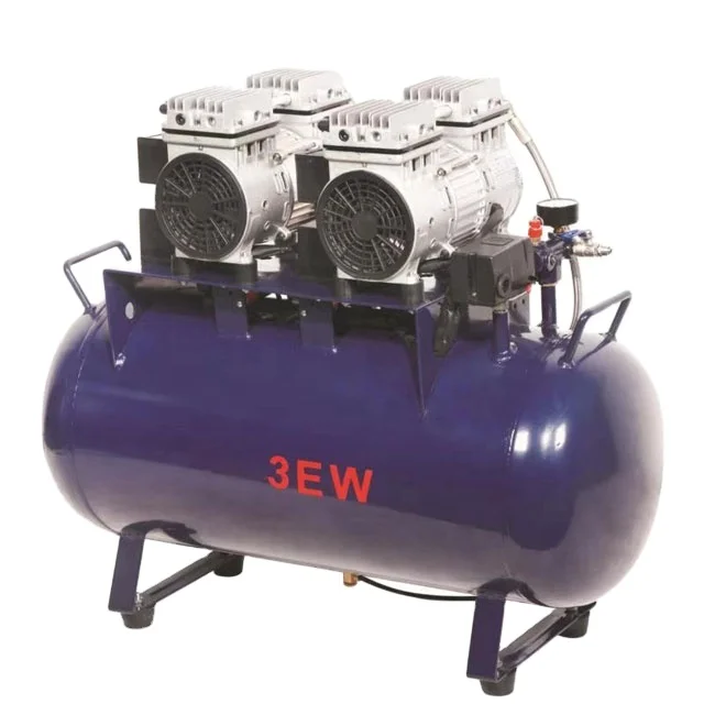 Low Price Dental Air Compressor Oil Free Low Noise 55L One to Three Dental Clinic Equipment High Quality Compressor