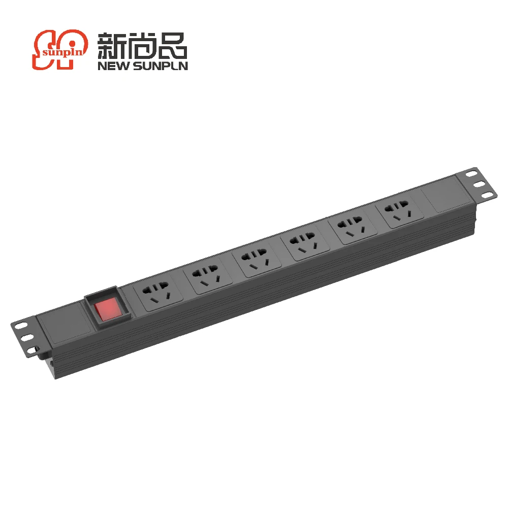 quality guarantee C14 power strip 6 ports control panel PUD for dc high power 240V 30A 50A extension sockets