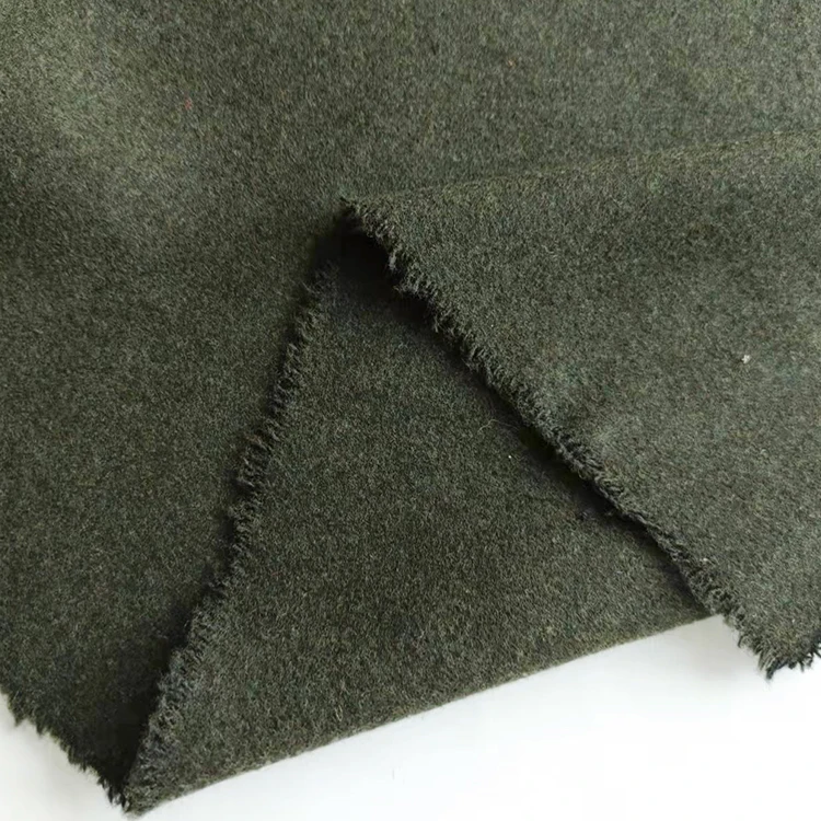 factory custom super cheap fabric 100% recycled polyester Melton fabric