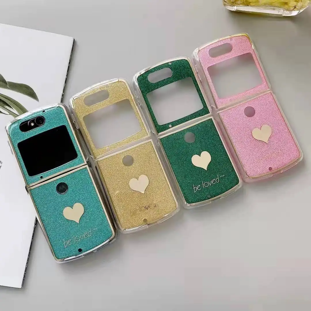 New Glitter Sparkle Bling Plastic Shockproof Protective Case For Moto Razr 5G Case