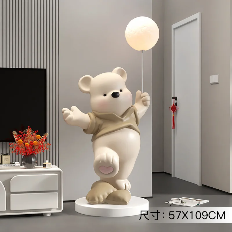 Factory Modern Bear Floor Ornaments Living Room Home Accessories Porch Tv Cabinet Sofa Sculpture Housewarming Gifts