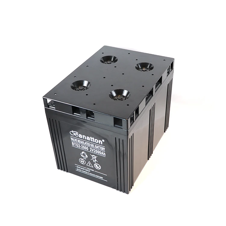 Banatton 2V 2000Ah Battery Solarbattery Bateria Akumulatory High Grade Super Capacitor 2 Volt Batteries Deep Cycle Gel Solar