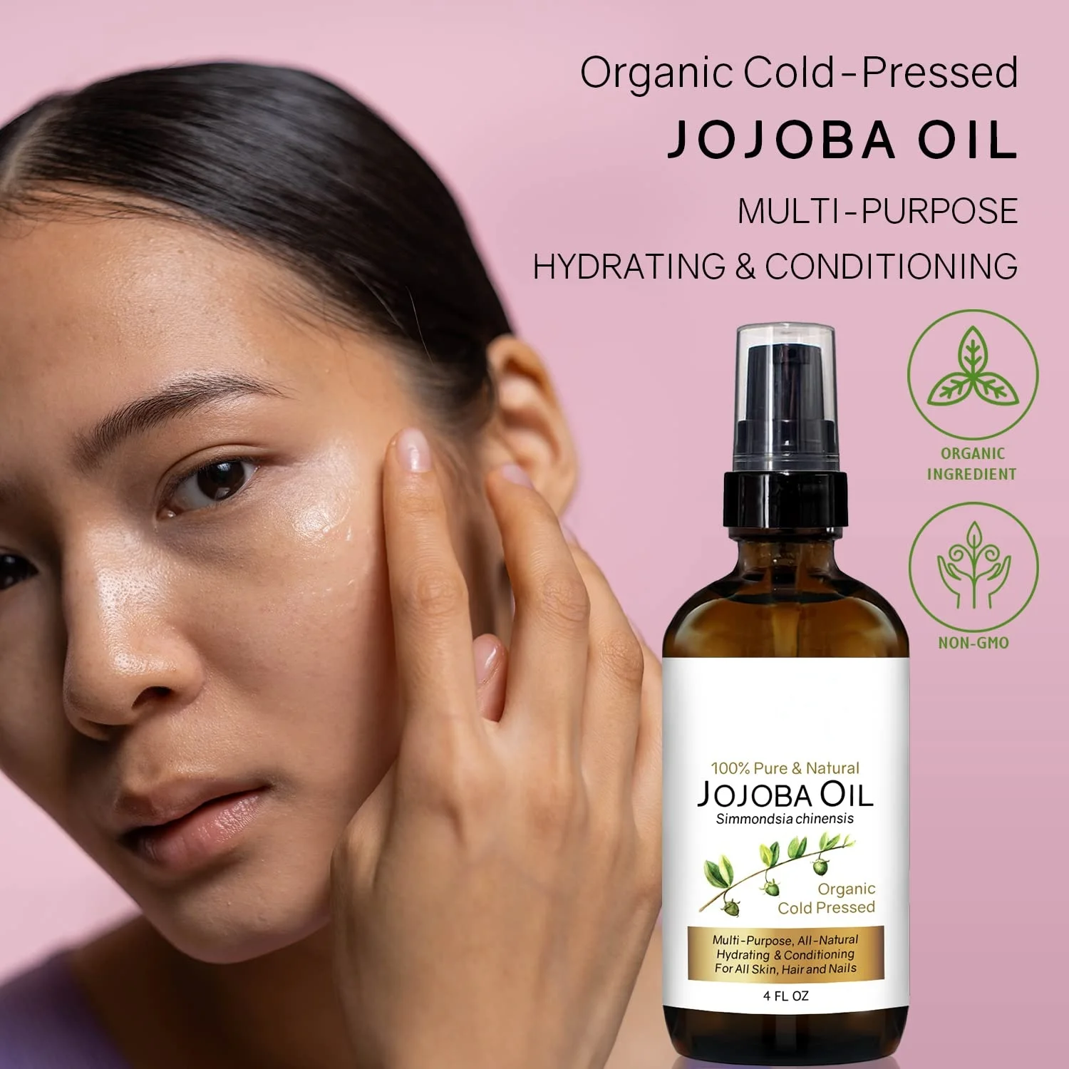 Private Label 100% Pure Natural Jojoba Oil Hydrating Conditioning Hair Skin Face Care Organic Cold Pressed Jojoba Oil