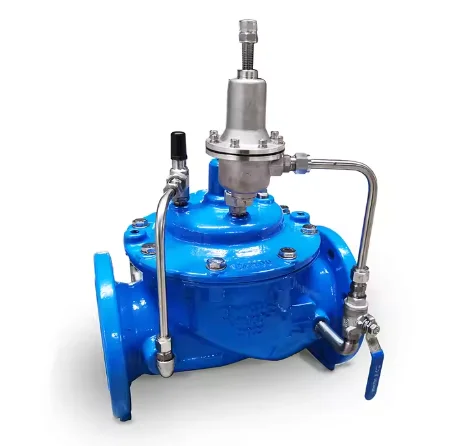 Pn10/16 Double Flange Ball Float Valve with Hydraulic Power Pressure Relief Reducing Control OEM Customizable Water Application
