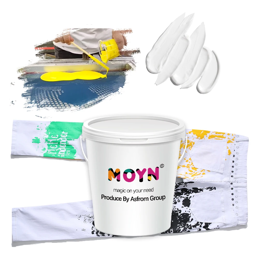 Water Based Ink For Screen Printing Inks Used In T-Shirt Knit Bag Shoes Uppers And Webbing With Vivid Color And High Fastness