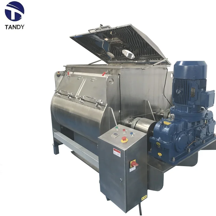 High performance dry powder mortar mixer horizontal double shaft paddle mixer