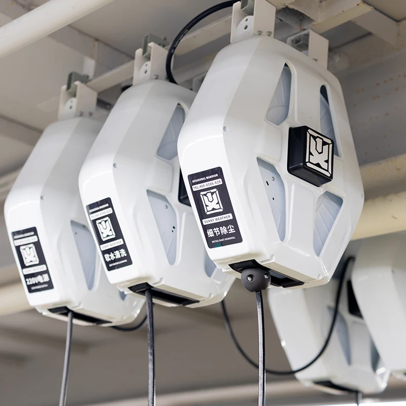 New design Manual automatic retractable garden car wash hose reel water air hose reels with hose nozzle quick connector