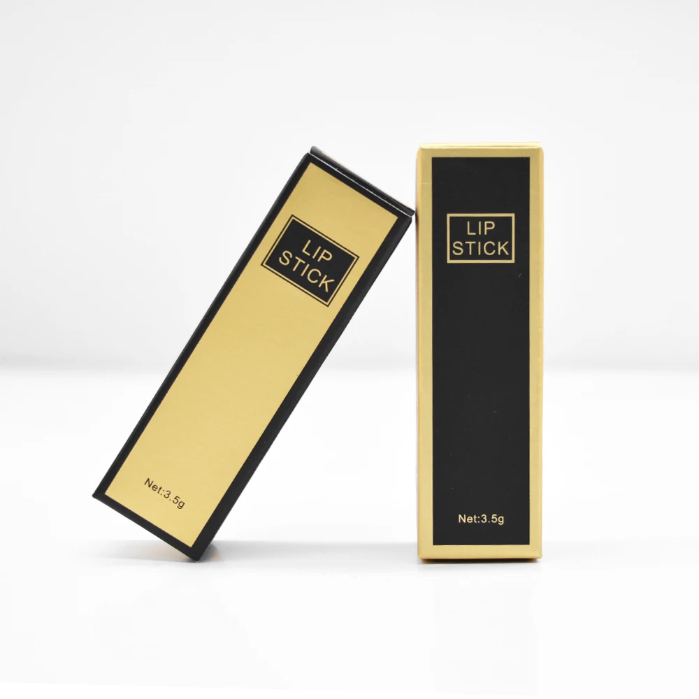 Paper Box Lipstick Packaging Box Rectangle Laser Style Folding Cosmetic Skin Care Packaging Custom Paperboard Recyclable Accept