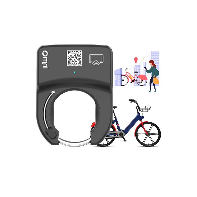МО-велосипед NFC RFID Bluetooths IP67 Водонепроницаемый Общественного Прокат велосипедов цикла системы общая фара для электровелосипеда в Smart обмена велосипедный замок раствор