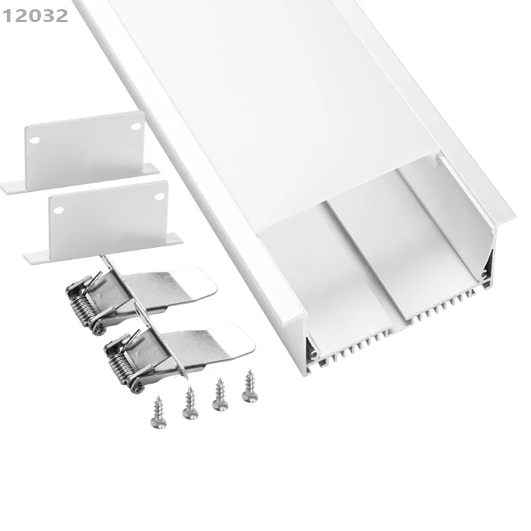 120mm foshan gypsum led l profile aluminium extrusion painted black/white tape aluminum channel