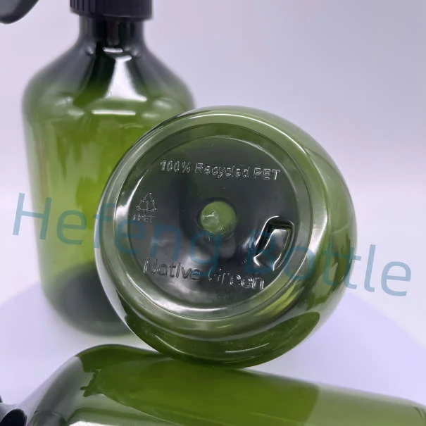 Empty Eco Biodegradable Containers Shower Gel Shampoo Container Plastic Packing Bottle with Trigger Spray Cap 500ml 16.7oz