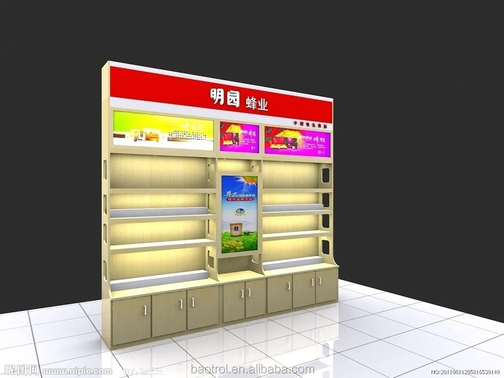 Durable Reception desk tile combination solid surface display cabinet counter top stone display rack