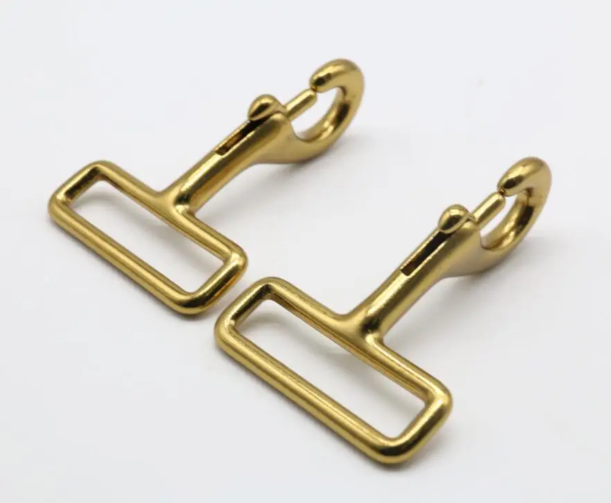 High Quality Heavy Duty Brass Swivel Eye Belt Snap Hook Hardware Durable Steel Buckle Fitting For Horse And Dog Products