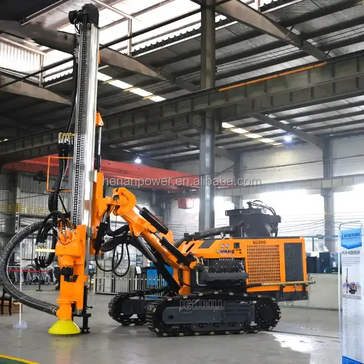 KG590/KG590H China famous brand Kaishan steel crawler type mine dth drilling rig machine for sale