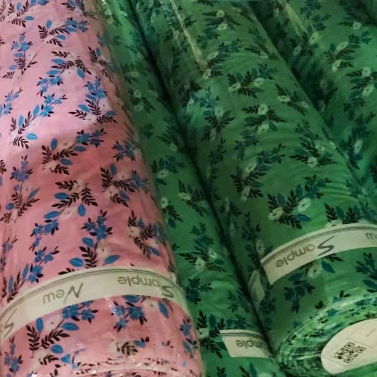 Ready To Ship 100% Rayon Floral In Stock Factory Direct Wholesale Digital Print Rayon Fabric