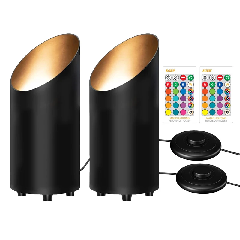 Indoor Up Lighting Floor Can Light 2700k Up GU10 Spotlights black With Plug Cord and Foot Switch For Home Accent Lighting