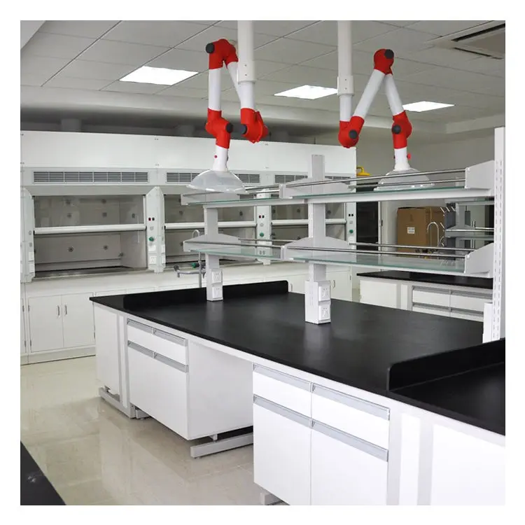 School hospital generic lab bench furniture lab island bench steel work bench with sink