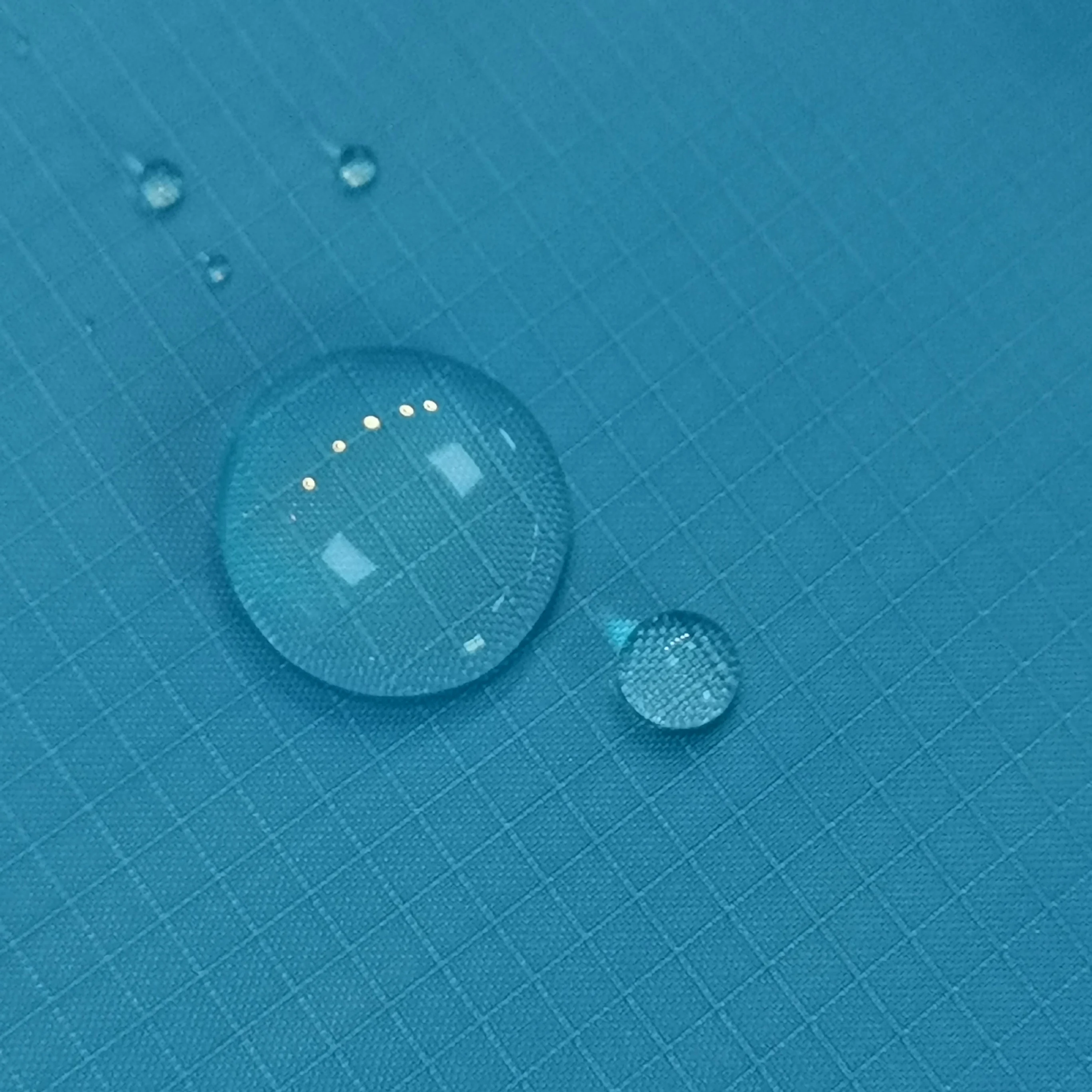 Custom 210T waterproof PU/PA coated ribstop taffeta for tent and hot air balloon