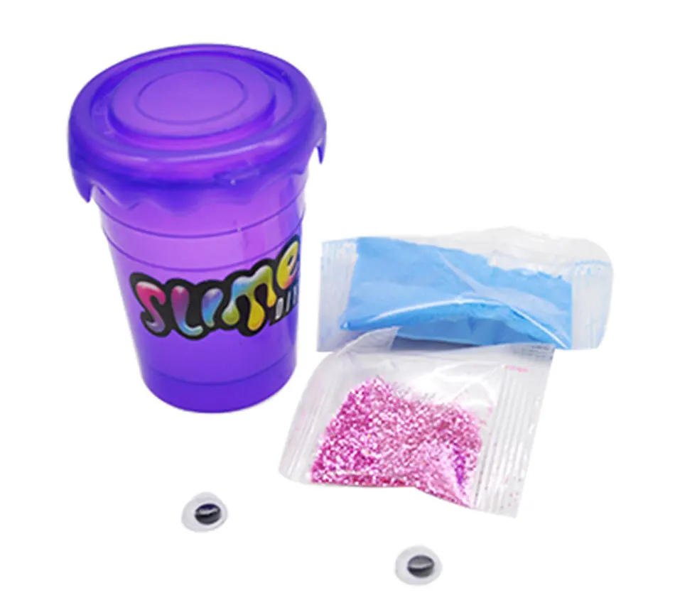 YM-T10014Air Dry Polymer Modeling butter fluffy Clay DIY Plasticine factory glitter play dough Making Kit glue kids Slime