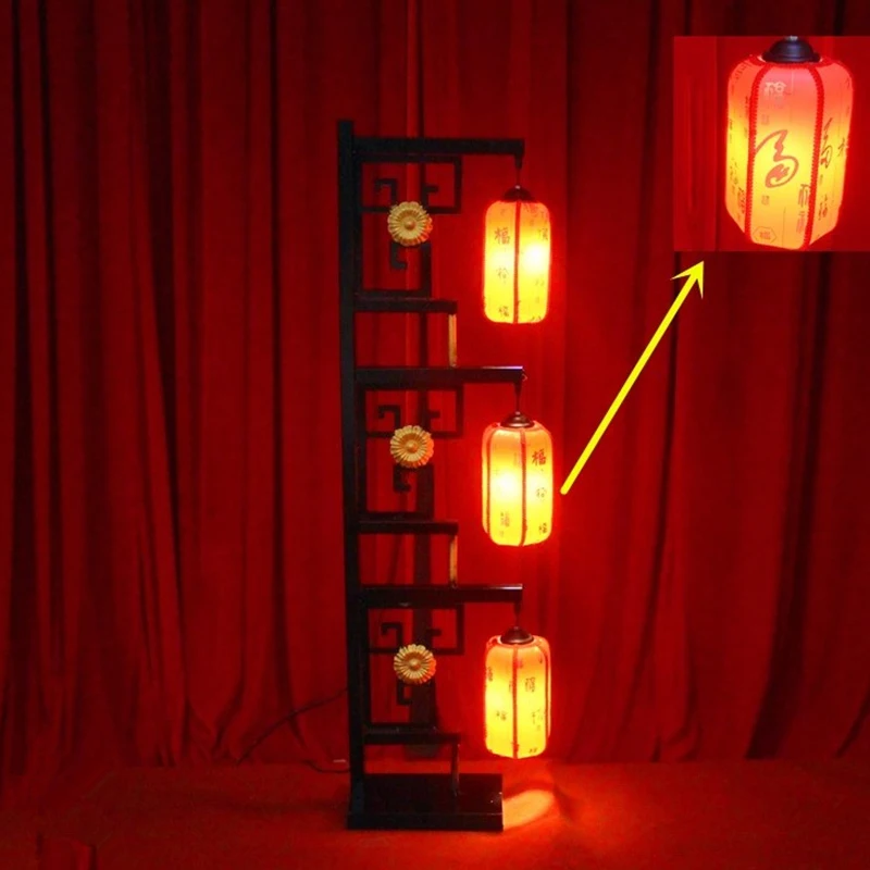 
The new Chinese wedding lantern road introduces the Chinese screen decoration wedding props ancient Han and Tang dynasty three-h 