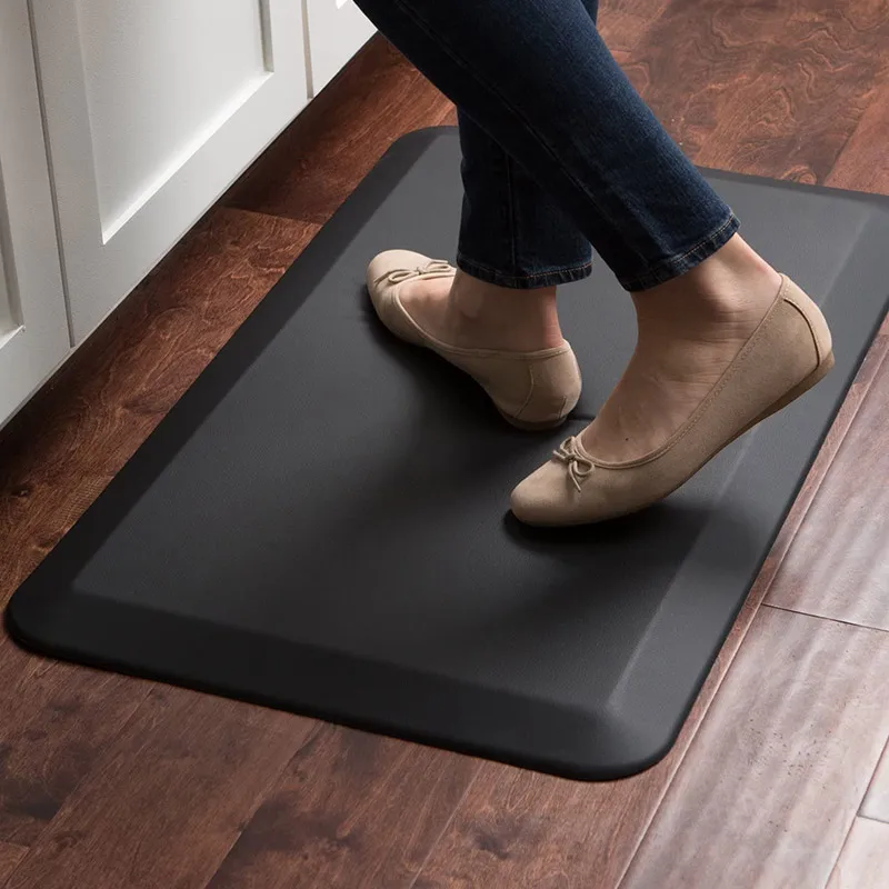 Comfortable Thick Non- slip Anti Fatigue Kitchen Padded and Standing Desk PU Floor Mat