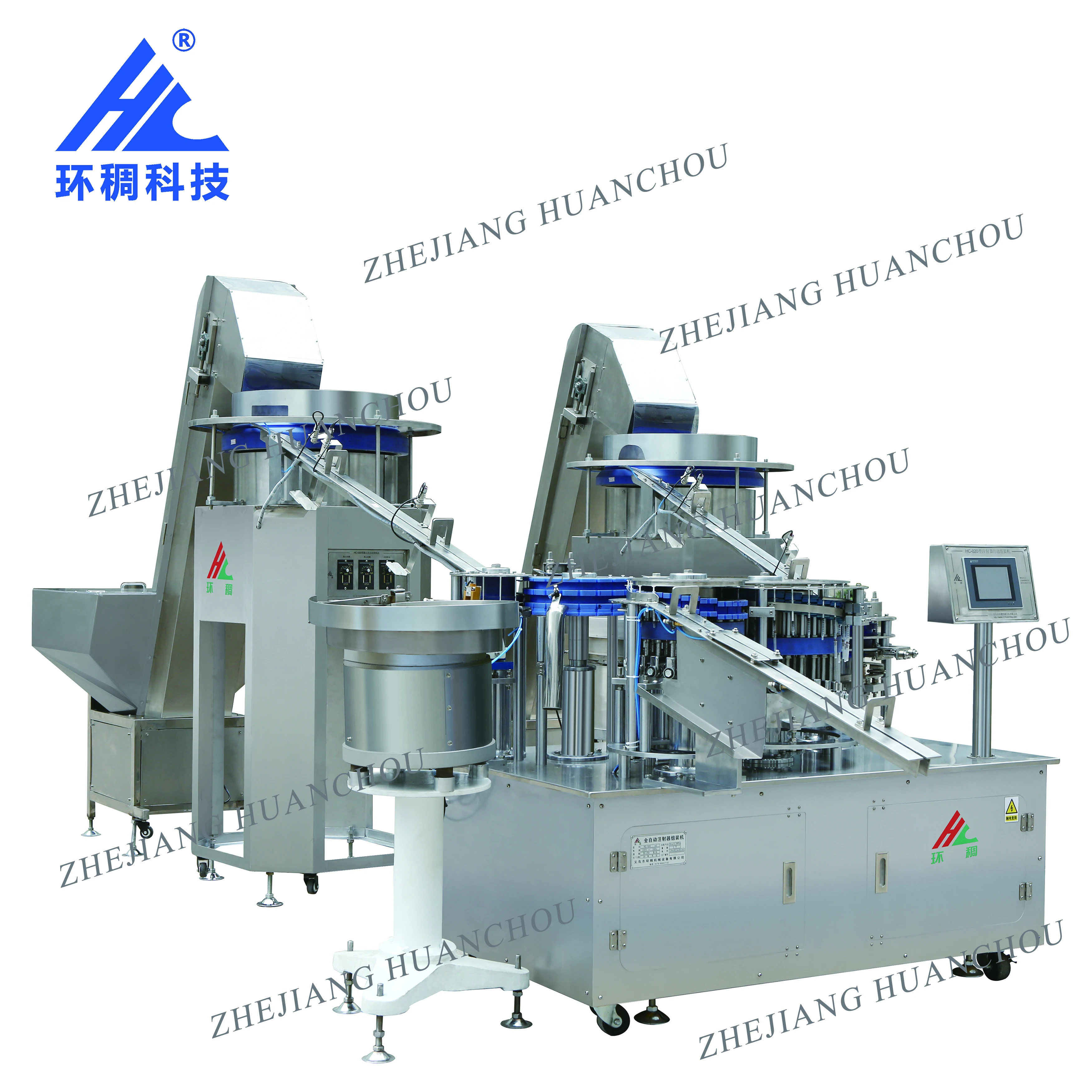 New product Sterile arterial blood gas Syringe Assembly Machine syringe making line for hospital medical Zhejiang Huanchou