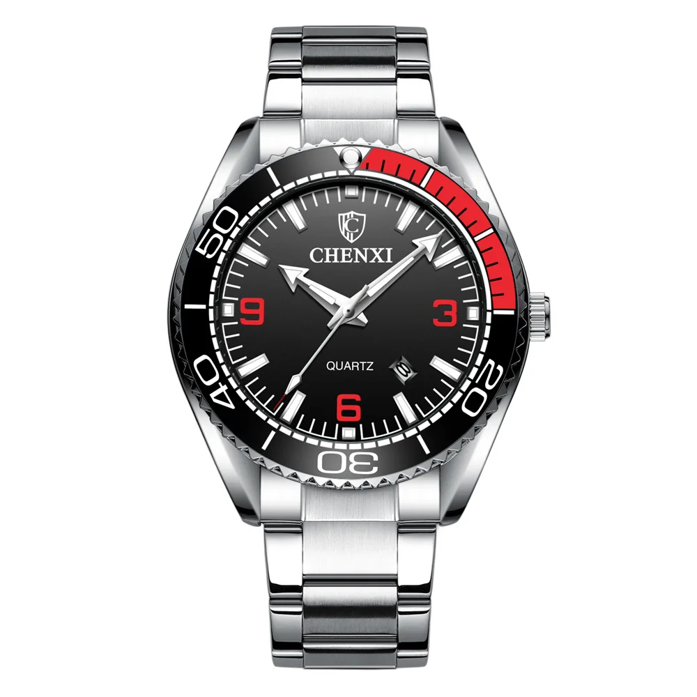 Hot Sale Colorful Men Quartz Watches Offer Price Stainless Steel Strap Men Wristwatches