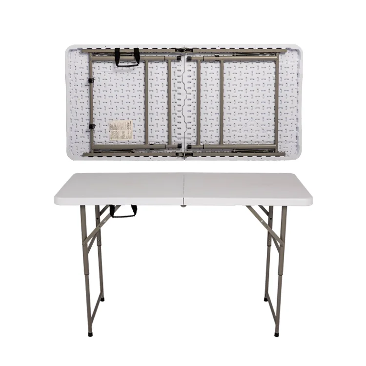 High Quality White Plastic 4FT  Folding Table For Event