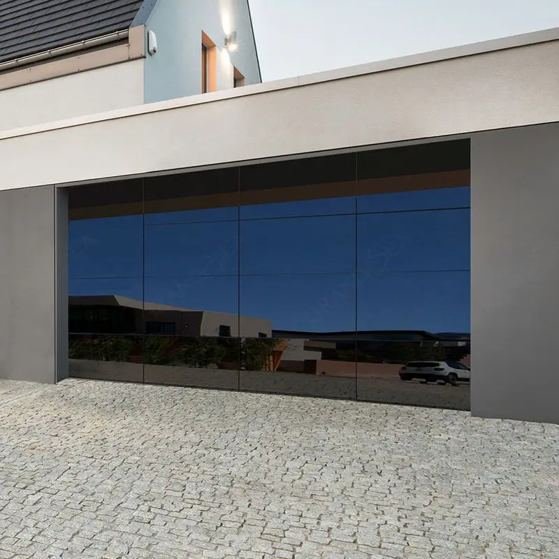 Automatic Easy Operation Luxury Style Customized Metal Aluminum Sectional Residential Garage Door
