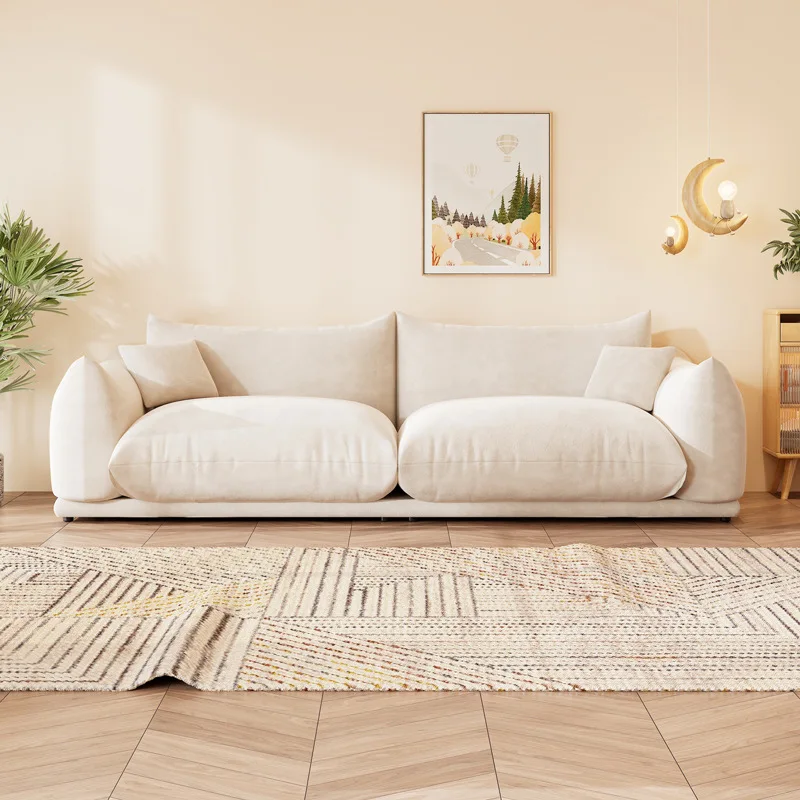 NOVA Modern Design Bread Creative Shape Couch Upholstered Sofa Comfort Fabric 2 Seater Sofa Couch Living Room Furniture Sets