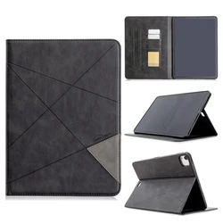 New arrival rhombus pattern with stand tpu+leather customized ipad  leather case For iPad Pro 12.9inch 2018/2020