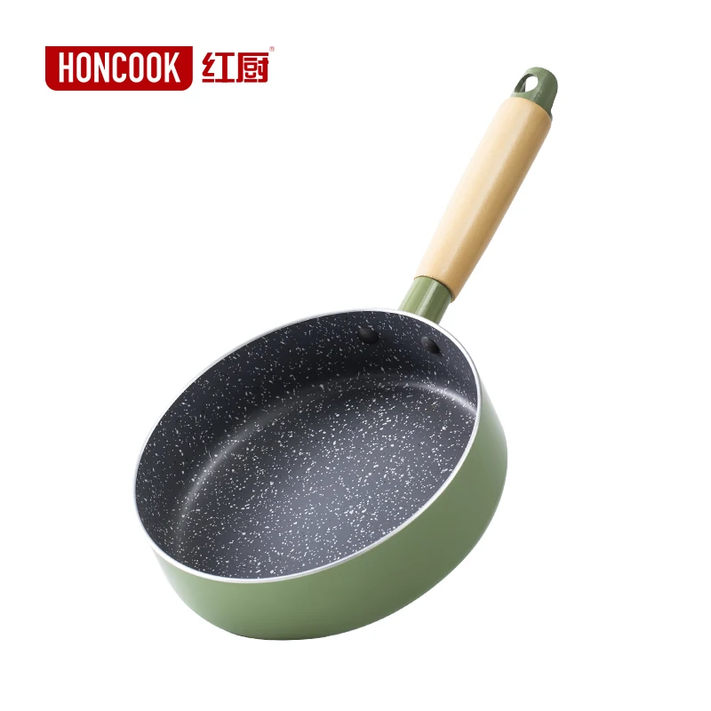 Colorful Nonstick Fry Pan Marble Coating Omelette Pan Induction Bottom Skillet