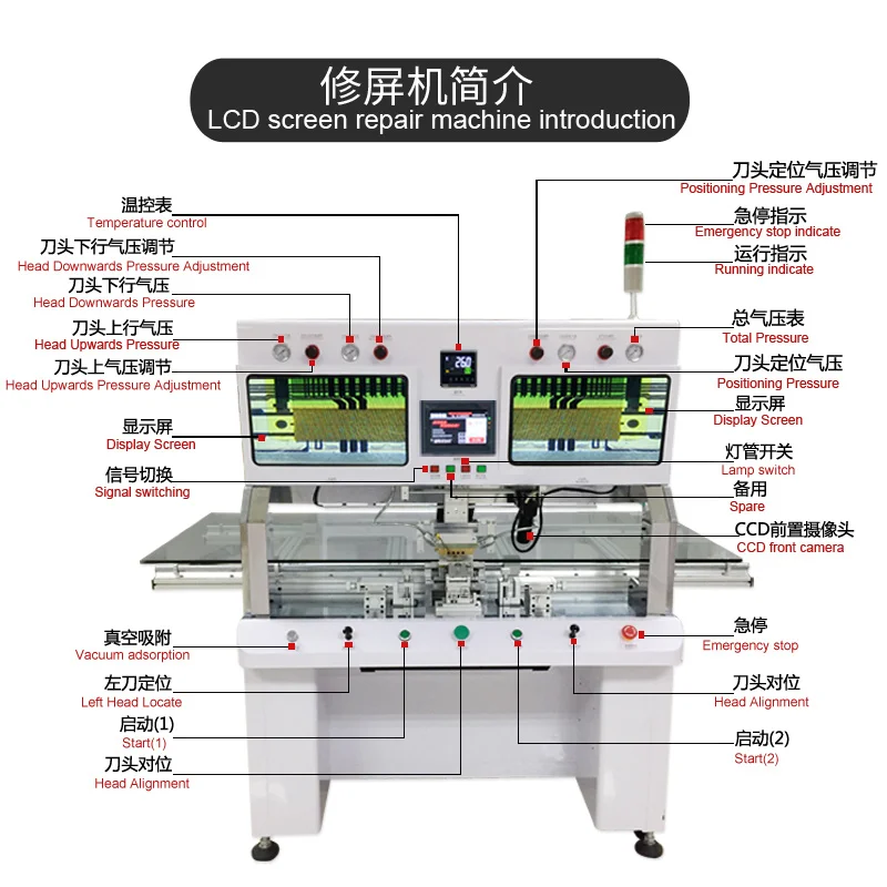 led panel repair machine TAB bonding machine Pulse Hot Press Equipment led cof bonding machine for LED TV screen repair