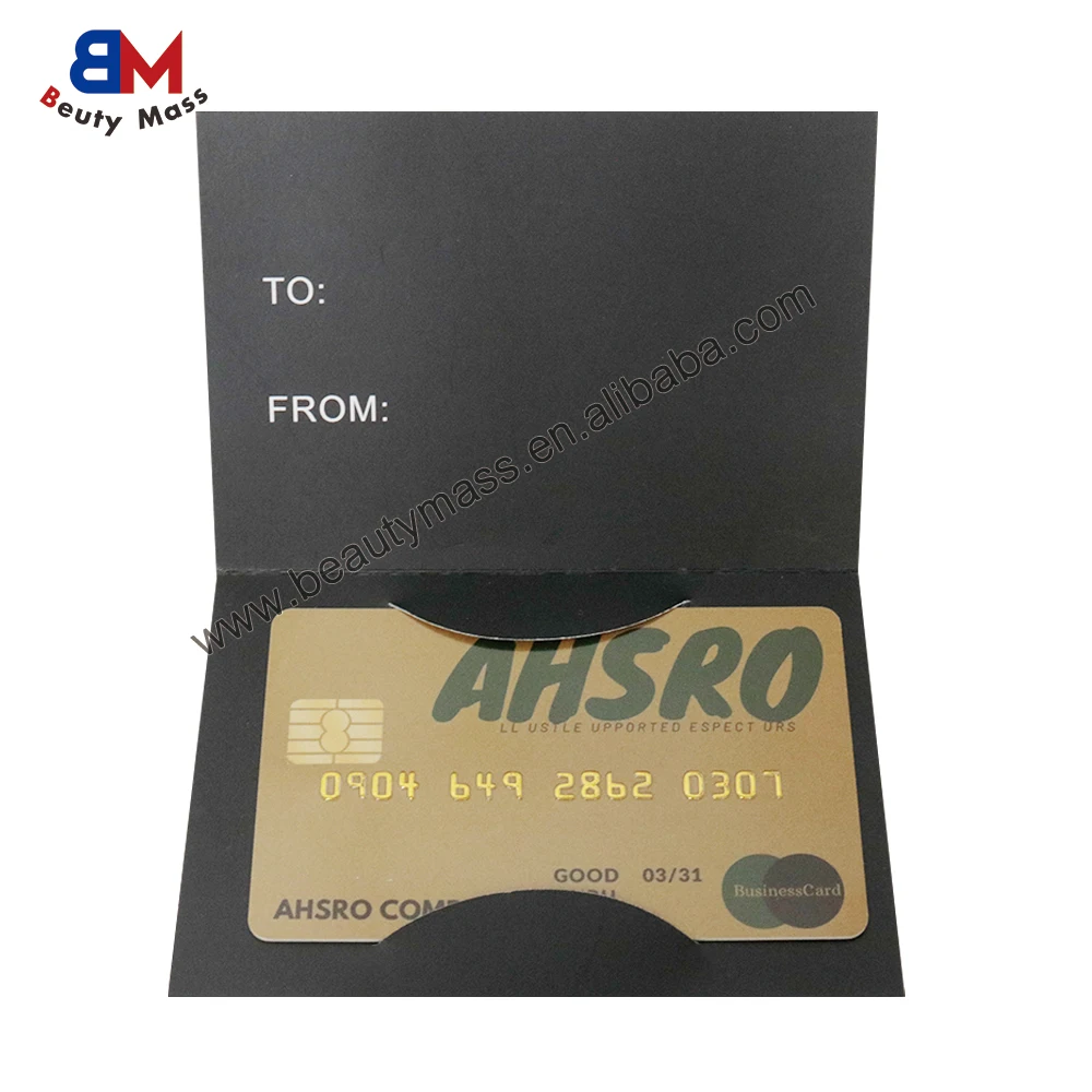 Customized Printed Logo Design Paper Hotel Key Card Sleeves Business Card Holder For Protection