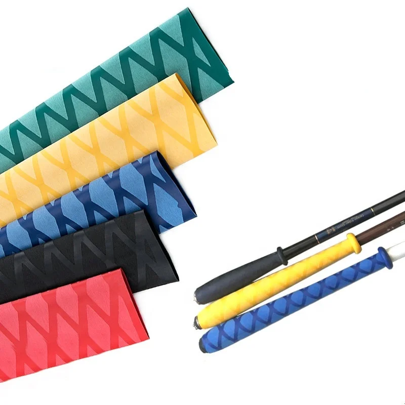 Anti-slip Heat shrink tube colorful skid proof tube non slip tube for fishing rod