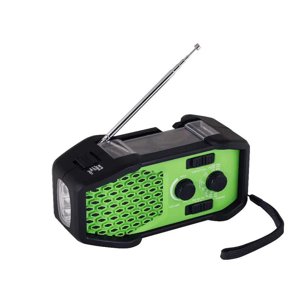 Солнечный прогноз погоды модный ремешок AM/FM/ВБ радио светодиодный фонарик с функцией SOS сигнализация Новый NOAA радио свет