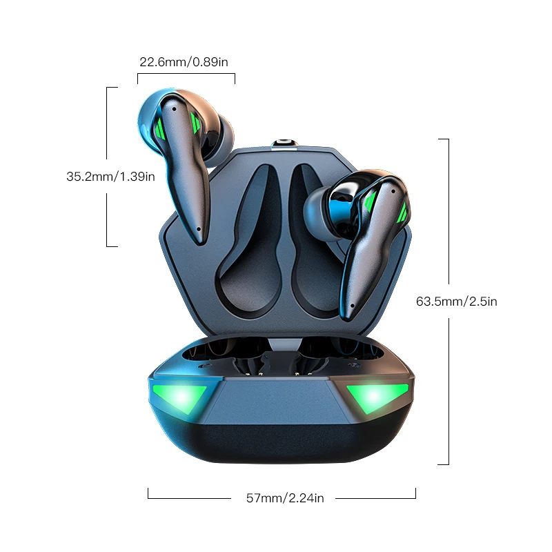 Wireless Earphone For Xiaomi Redmi Airdots Earbuds BT 5.0 TWS Headsets Noise Cancelling Mic for iPhone Huawei Samsung A6S