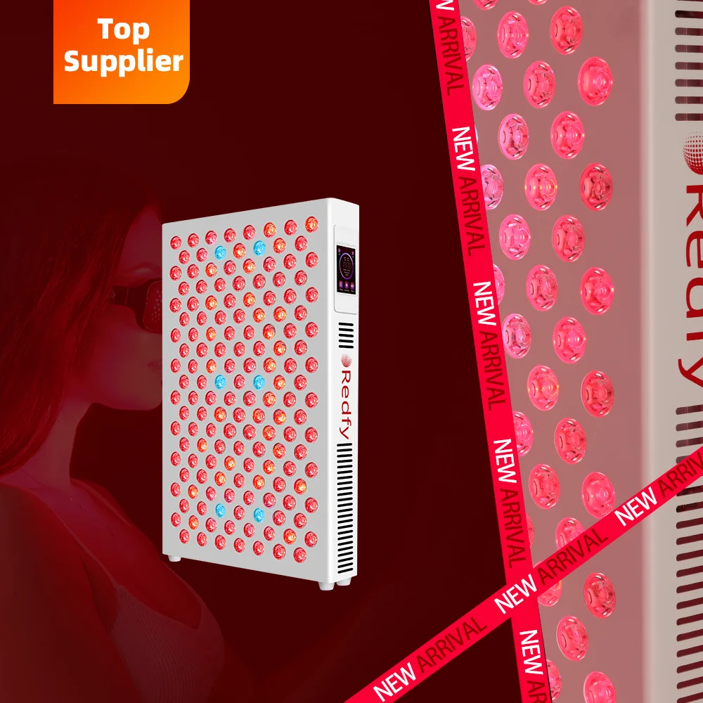 Redfy Smart Remote Control Aluminum Red Light Therapy Panel  Multi-Wavelength Single Chip LED Technology Full Body LED Therapy