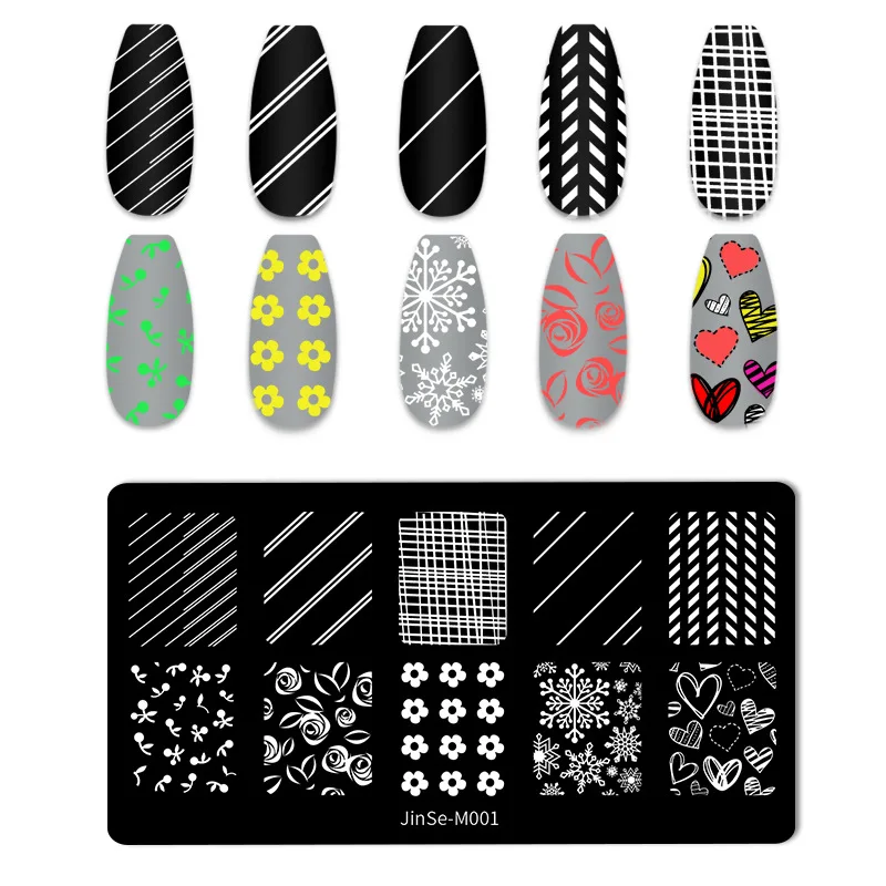 Набор скребков для стемпинга ногтей из нержавеющей стали